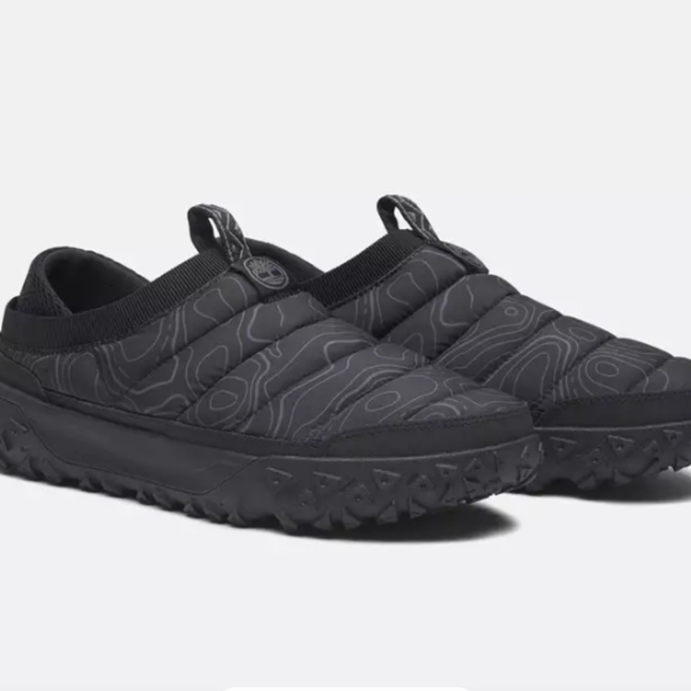 Timberland Black Sneakers Quilted Slip-On Comfort